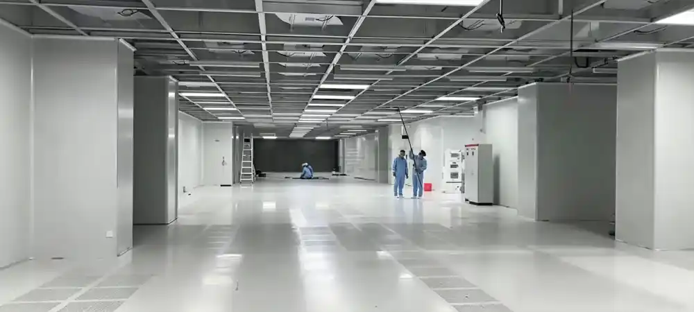 Deiiang™ Modular Cleanroom Construction Site at XX Pharmaceutical Co.