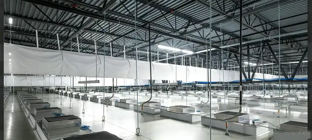 1000 cleanroom FFUs achieve air circulation and purification. 1000 cleanroom FFUs achieve air circulation and purification.