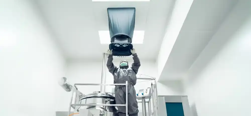 Cleanroom air volume test.webp