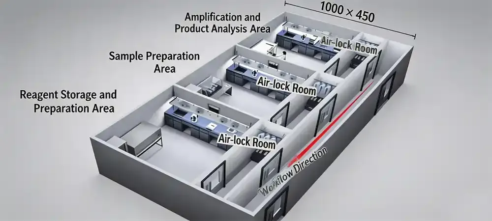 a PCR room in a Hospital a PCR room in a Hospital