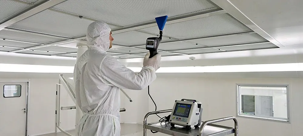 Filtration systems tested and verified in a hardwall clean room Filtration systems tested and verified in a hardwall clean room