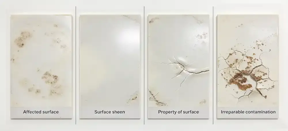 Stages of Material Degradation