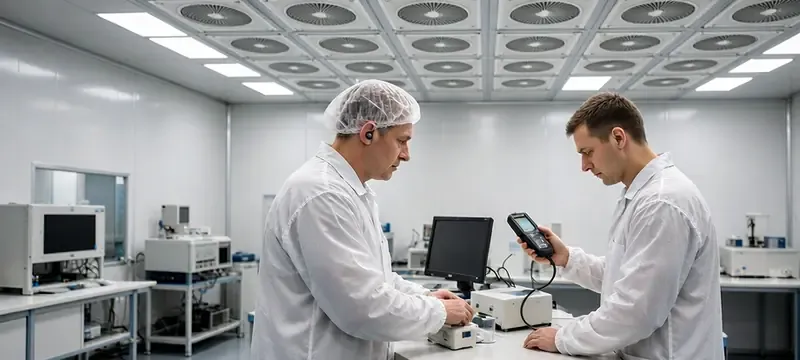 Worker hearing protection and noise compliance under a dense FFU ceiling Worker hearing protection and noise compliance under a dense FFU ceiling