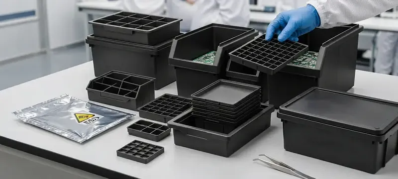 ESD-safe materials and components used in a cleanroom ESD-safe materials and components used in a cleanroom