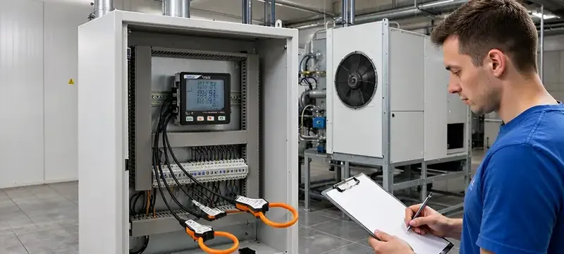 Recording power meter data to build an ISO 5 energy baseline