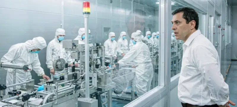 Production halted by cleanroom certification failure Production halted by cleanroom certification failure