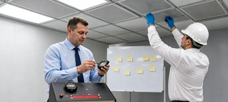 Timing a full FFU maintenance cycle in a cleanroom