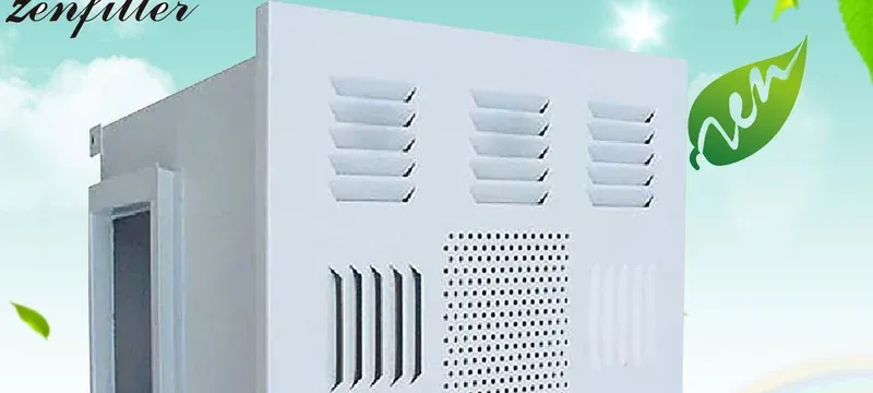 DOP integrated HEPA filter unit for compact cleanrooms