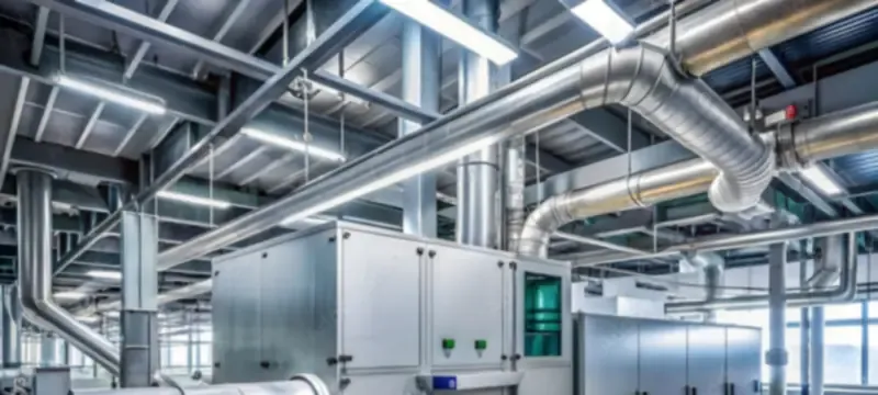 Plant room air handling units whose operating conditions affect maintenance