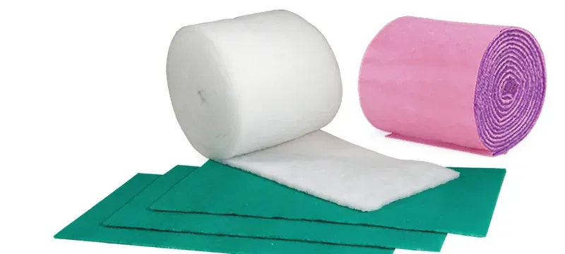 Polyester synthetic filter media roll Polyester synthetic filter media roll