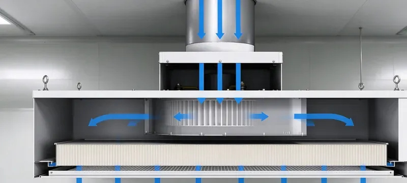 Cleanroom ffu fan filter unit ceiling installation Cleanroom ffu fan filter unit ceiling installation