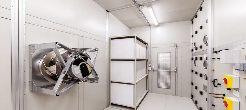 Air handling unit filter rack installation industrial Air handling unit filter rack installation industrial
