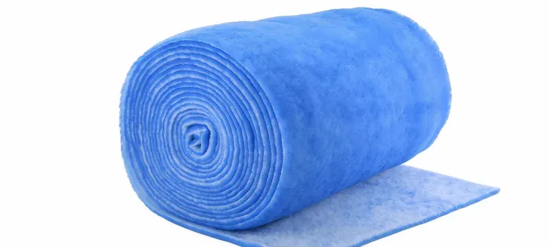 Synthetic polyester filter media roll