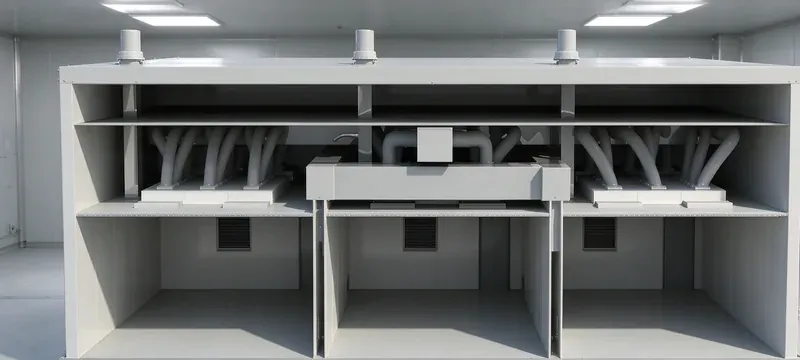 Cleanroom air handling unit filter installation