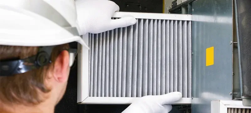 HVAC engineer troubleshooting high filter resistance