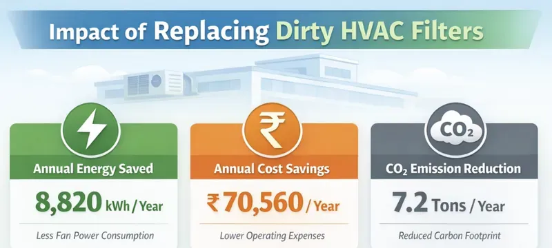 HVAC filter cost savings operational performance