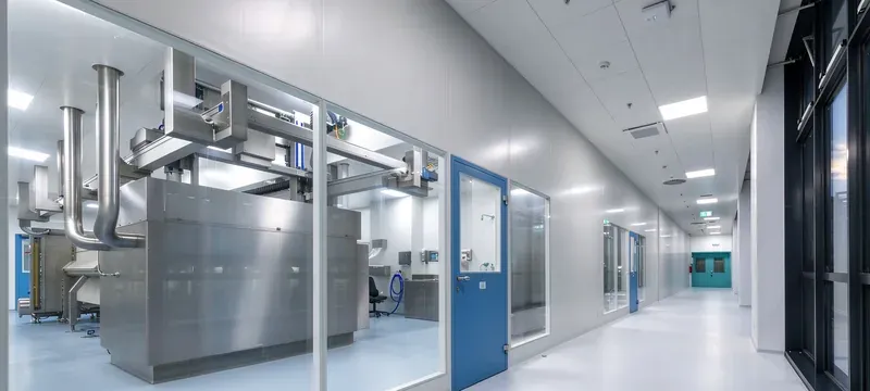 Pharmaceutical cleanroom corridor doors interior Pharmaceutical cleanroom corridor doors interior