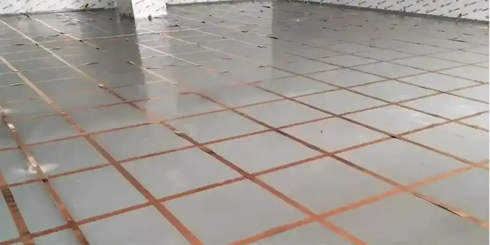 Antistatic flooring installation Antistatic flooring installation