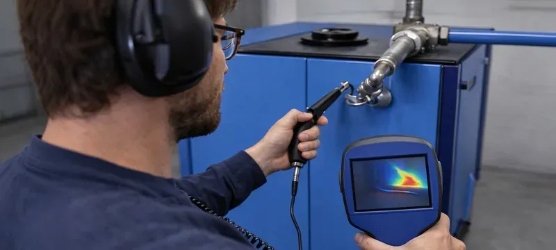 Technician leak rate testing airlock door instrument Technician leak rate testing airlock door instrument