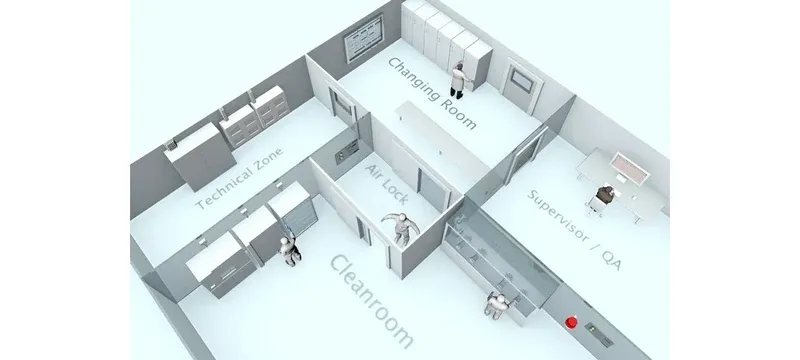 Airlock chamber floor plan arrangement clearance comparison Airlock chamber floor plan arrangement clearance comparison