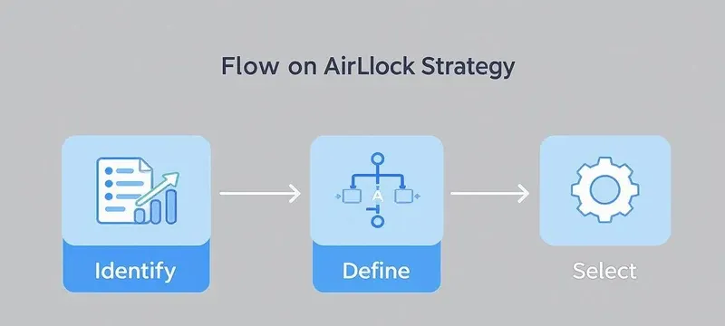 Airlock selection decision path flowchart Airlock selection decision path flowchart
