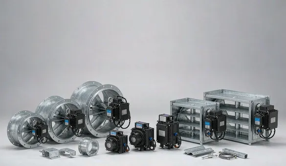 Motorized HVAC Dampers