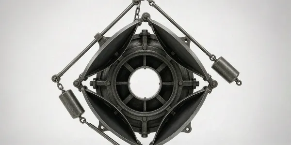 Gravity backdraft damper with counterweighted blades
