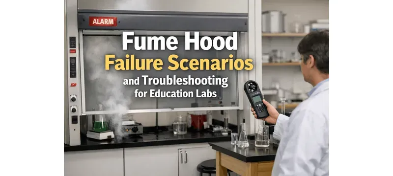 Fume hood failure response flowchart