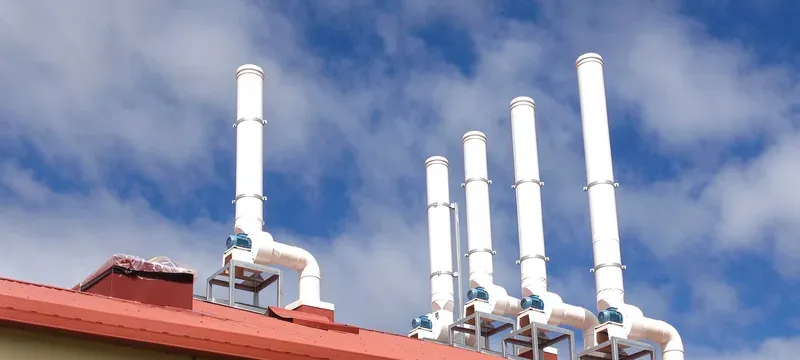 Laboratory exhaust stack rooftop fume hood Laboratory exhaust stack rooftop fume hood