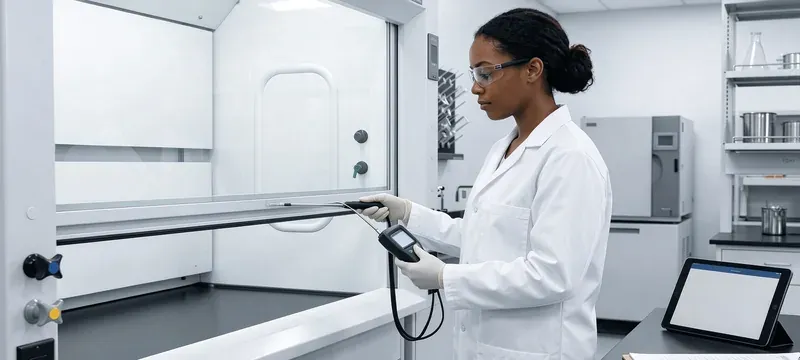 Fume hood routine performance verification technician Fume hood routine performance verification technician