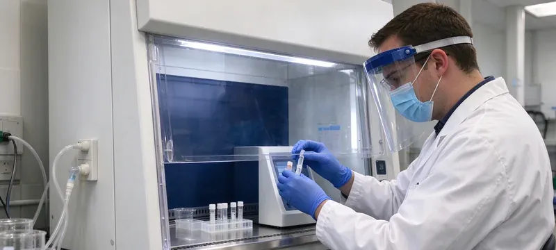 Fume hood spill protection laboratory