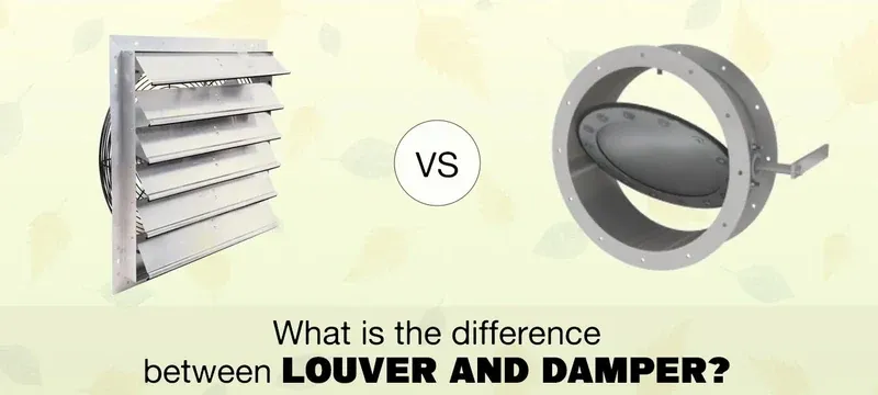 Damper vent louver differences
