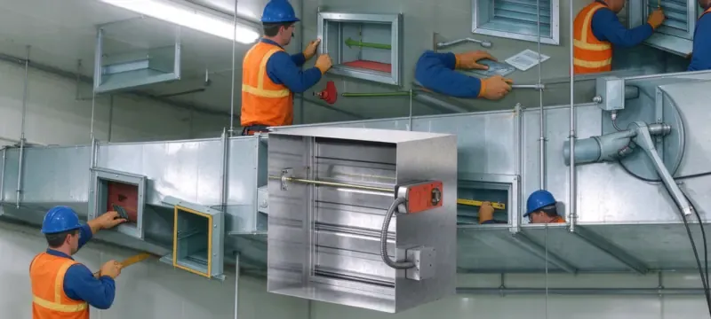 Cleanroom HVAC damper retrofit project