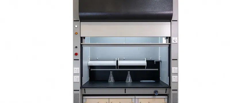 Laboratory fume hood worktop surface and interior lighting Laboratory fume hood worktop surface and interior lighting