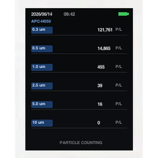 APC-H050 display and record keeping