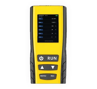 Deiiang APC-H100 micro-flow handheld particle counter, front view