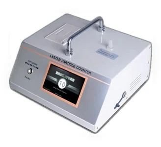 Deiiang APC-H220 handheld particle counter with printer, front view
