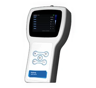 Deiiang APC-H230 handheld particle counter, high capacity, front view