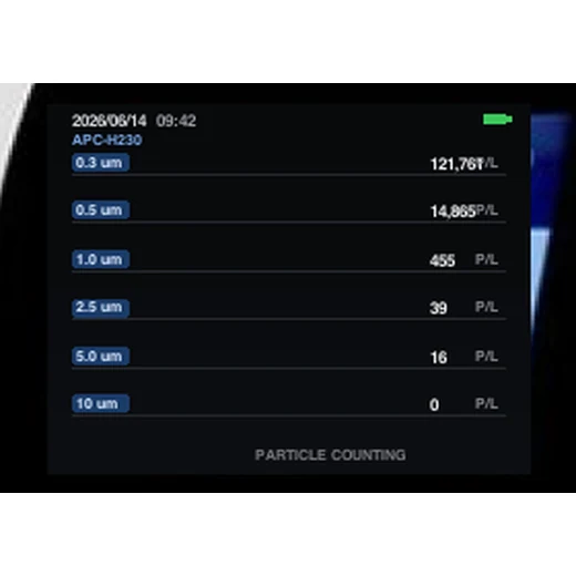 APC-H230 display and record keeping