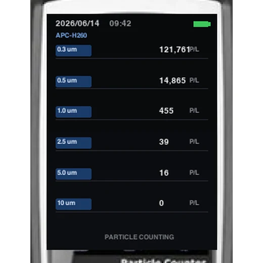 APC-H260 display and record keeping