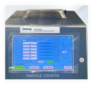 Deiiang APC-B300 large-flow benchtop particle counter, front view