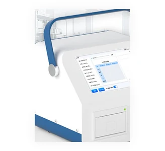 Deiiang APC-B310 compliance benchtop particle counter, front view